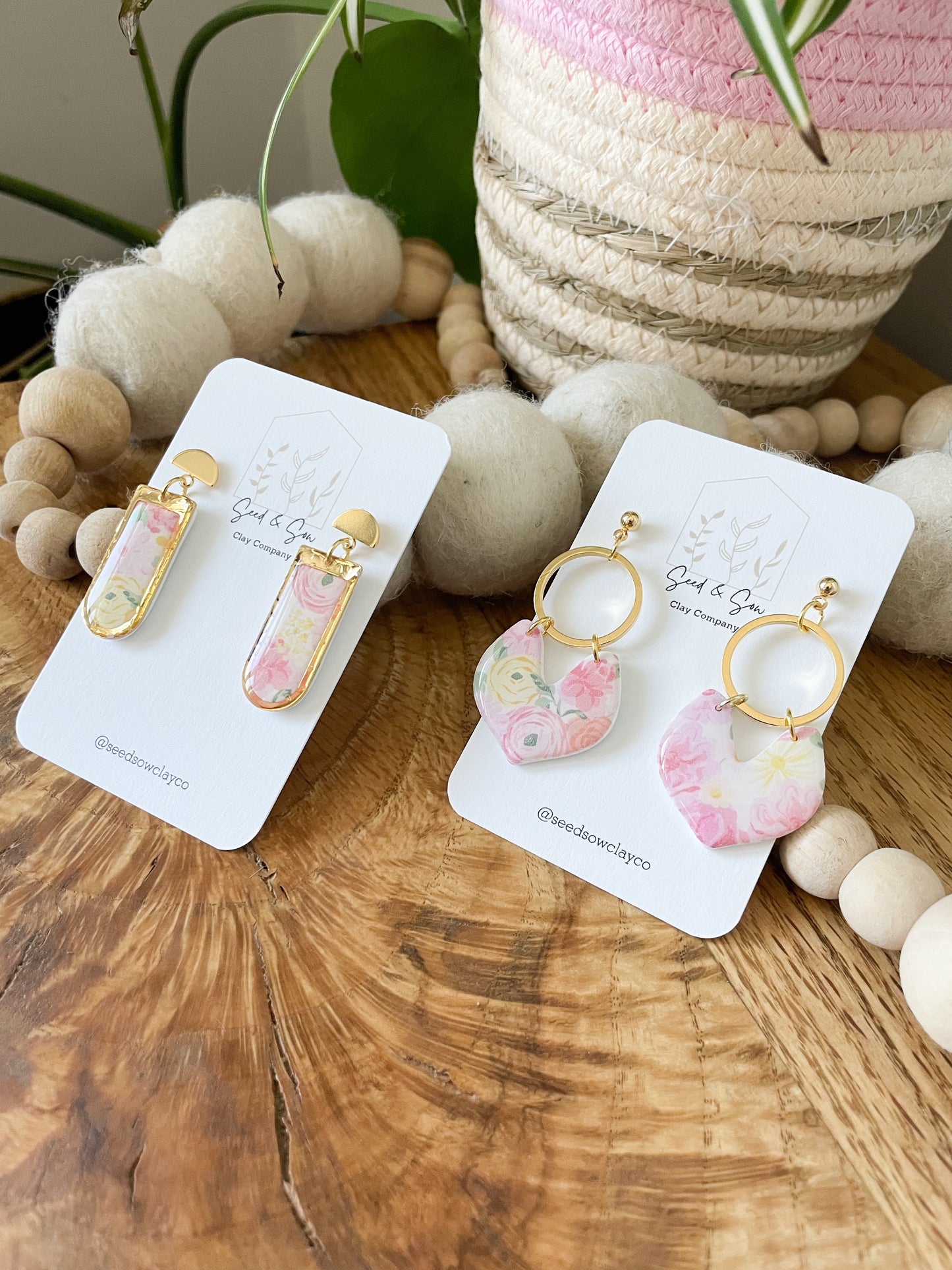 Yellow and Pink Floral in 2 Styles