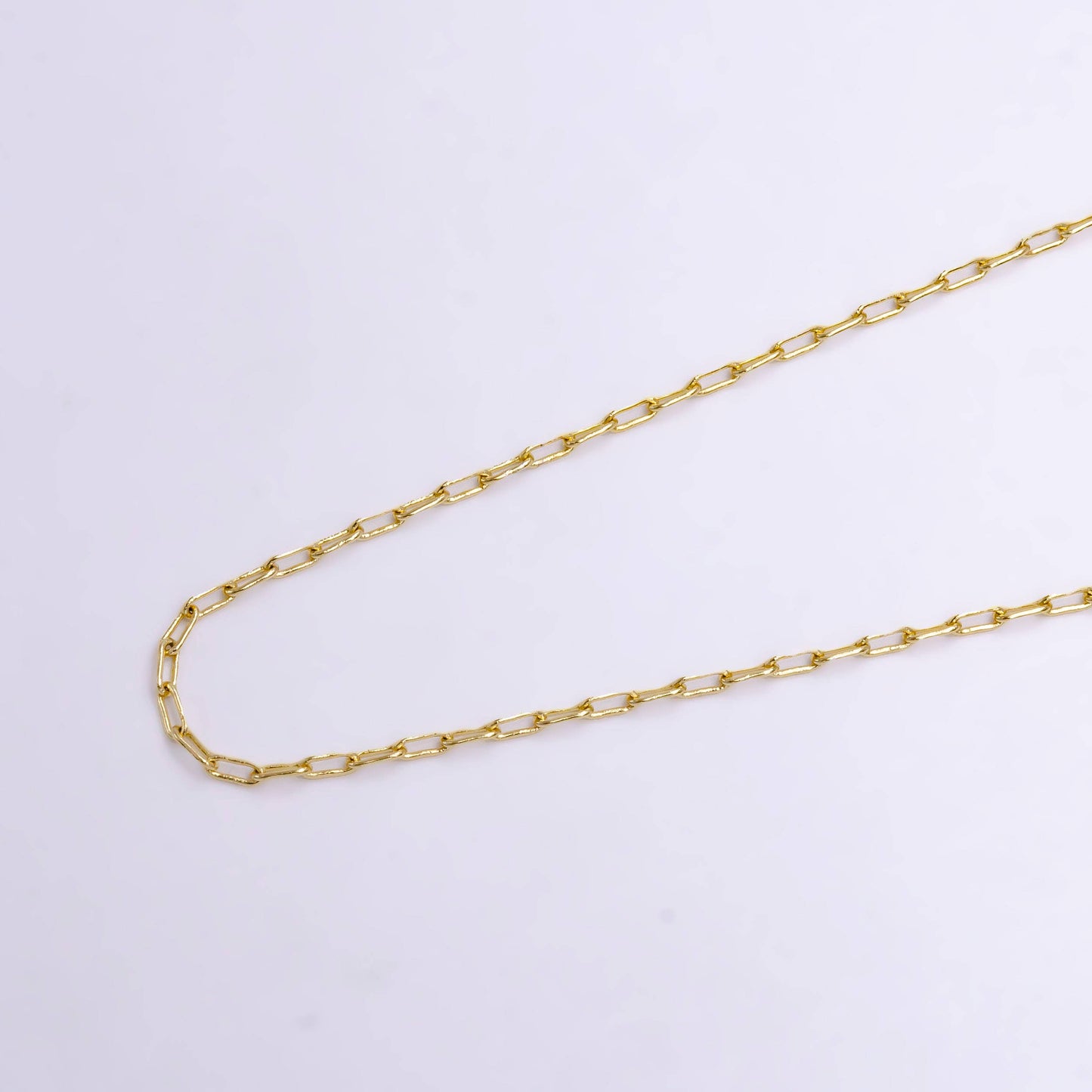 14K Gold Filled Paper Clip Chain Necklace