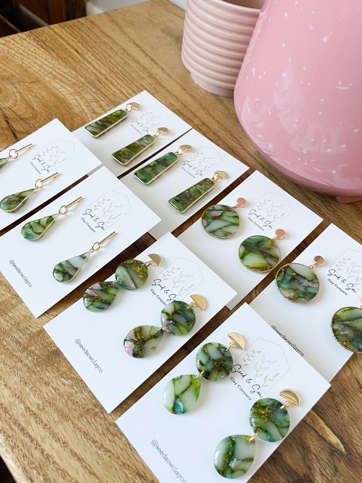 Spring Green Marbles