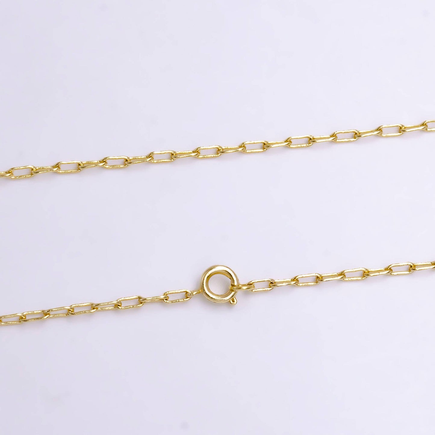 14K Gold Filled Paper Clip Chain Necklace