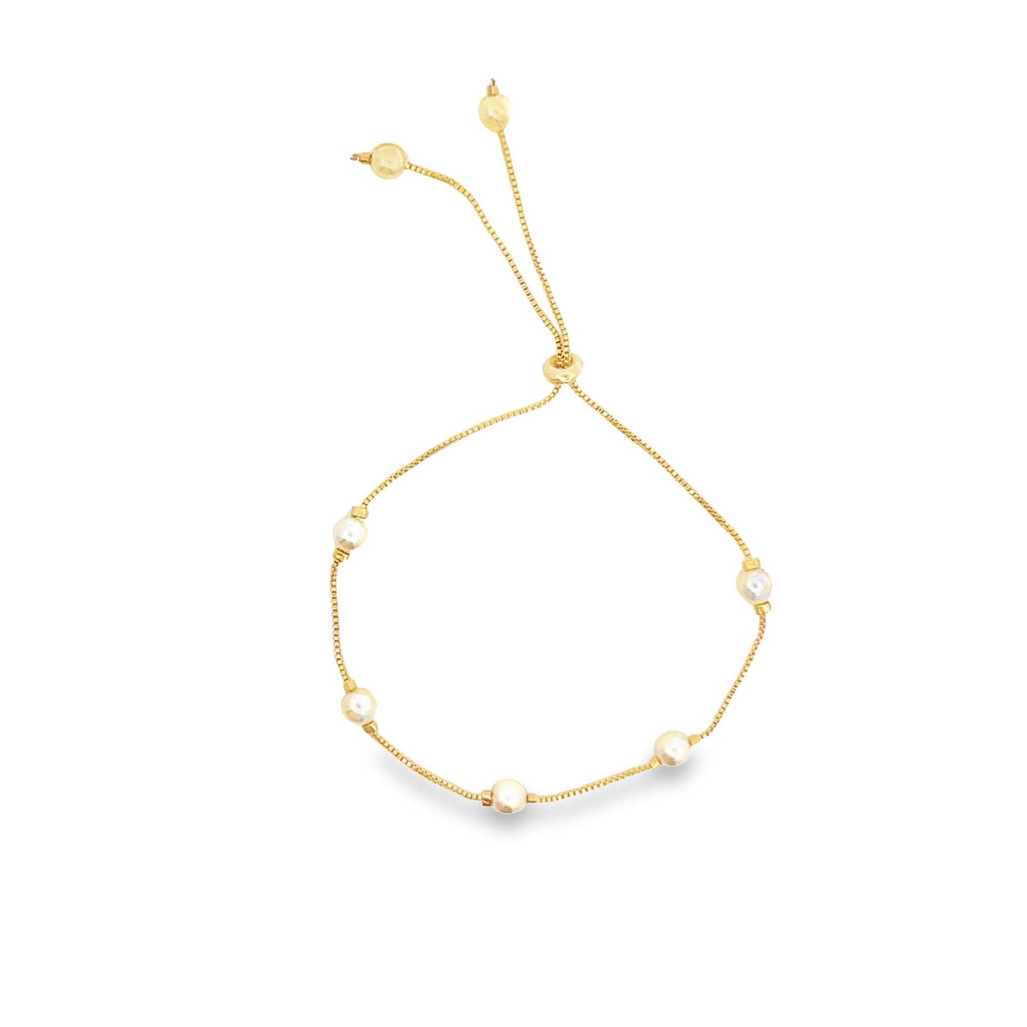 Gold Filled Pearl Adjustable Bracelet