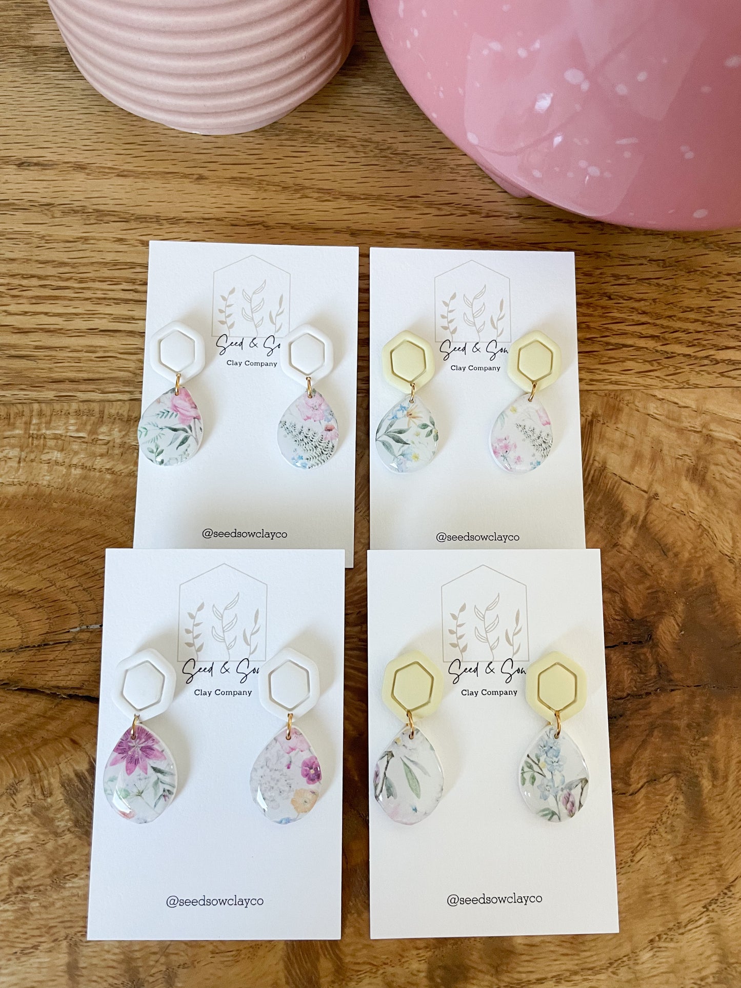 Spring Floral Teardrop