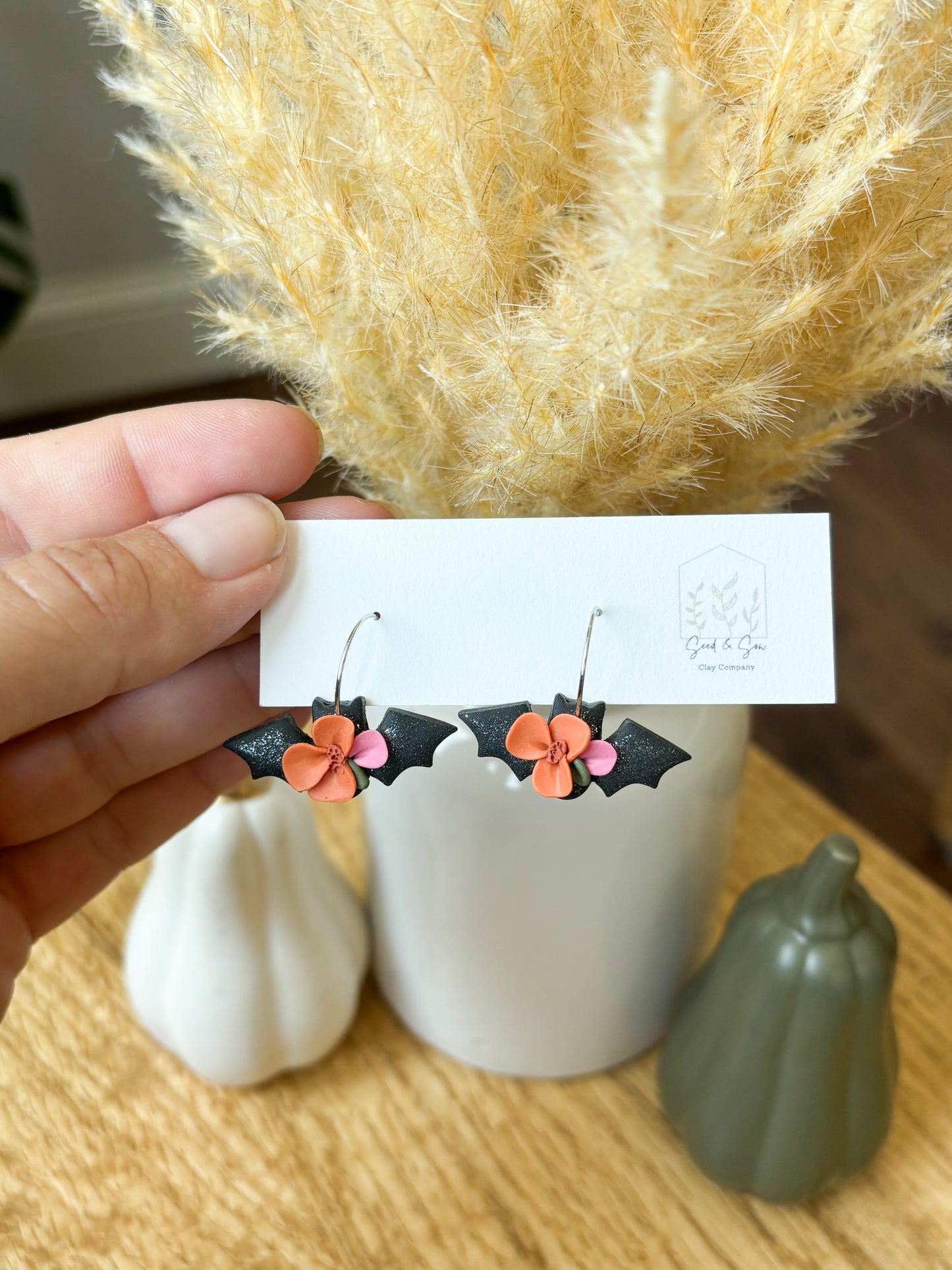 Blooming Shimmer Bats on Hoops