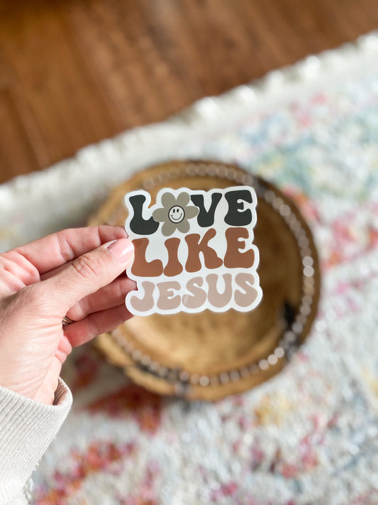 Love Like Jesus Vinyl Sticker