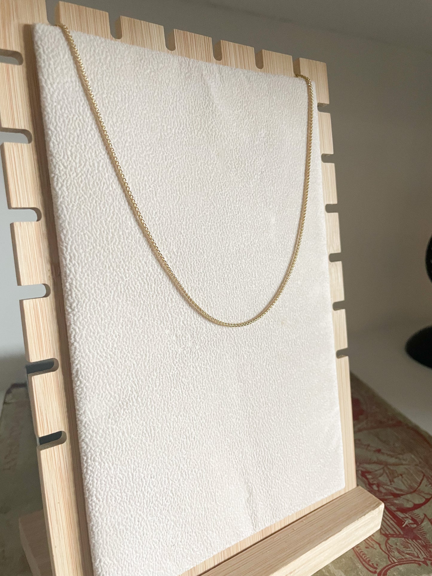 Gold Filled Wheat Chain Foxtail Chain Necklace