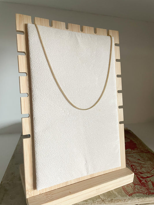 Gold Filled Wheat Chain Foxtail Chain Necklace